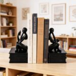 Reading Figurine Book Ends Book Lovers Gifts for Bookshelf Decorations for Reade... - Image 7
