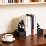 Reading Figurine Book Ends Book Lovers Gifts for Bookshelf Decorations for Reade... - Image 10