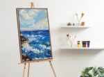Kate and Laurel Sylvie Beaded Blank Vintage Framed Canvas Wall Art, 23x33 Gold, ... - Image 4