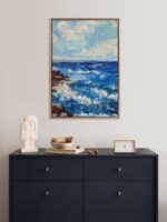 Kate and Laurel Sylvie Beaded Blank Vintage Framed Canvas Wall Art, 23x33 Gold, ... - Image 5