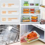 HOMETALL 40 PCS Food Storage Containers with Lids Airtight, 100% Leakproof Plast... - Image 7