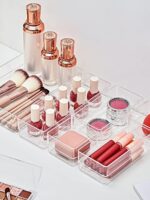 SMARTAKE 22-Piece Drawer Organizer with Non-Slip Silicone Pads, 4-Size Clear Des... - Image 4