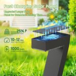 WdtPro Solar Lights Outdoor Pathway Lights, 6 Pack Upgraded Bright LED Outdoor S... - Image 4