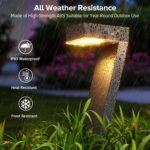 WdtPro Solar Lights Outdoor Pathway Lights, 6 Pack Upgraded Bright LED Outdoor S... - Image 7