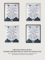 Inspirational Christian Wall Art – 8x10 Unframed Print – Faith Quote Artwork wit... - Image 8