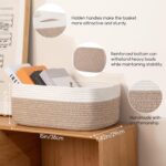OIASKET Storage Baskets for Organizing 3 Pack, Woven Baskets for Shelves, Closet... - Image 3