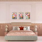 Colorful Flowers Posters Wall Art Set of 3 with Hanging Wooden Frame,Preppy Mini... - Image 5