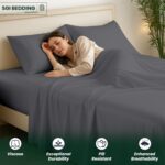 SGI bedding Hotel Quality Luxury King Sheet Set 4 Piece – 100% Organically Grown... - Image 5