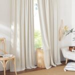NICETOWN Natural Thick Linen Curtains 108 inches Long for Bedroom, Pinch Pleated... - Image 5