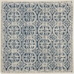 SAFAVIEH Cambridge Collection Area Rug - 6' Square, Navy Blue & Ivory, Handmade ... - Image 4
