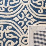 SAFAVIEH Cambridge Collection Area Rug - 6' Square, Navy Blue & Ivory, Handmade ... - Image 5