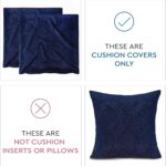 Encasa XO Luxury Embossed Velvet Throw Pillow Covers - Plush Cushion Covers for ... - Image 3