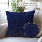 Encasa XO Luxury Embossed Velvet Throw Pillow Covers - Plush Cushion Covers for ... - Image 4
