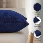 Encasa XO Luxury Embossed Velvet Throw Pillow Covers - Plush Cushion Covers for ... - Image 5