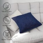 Encasa XO Luxury Embossed Velvet Throw Pillow Covers - Plush Cushion Covers for ... - Image 6