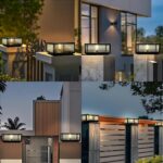 Outdoor Solar Post Lights Luxury Modern Solar Post Cap Light Fence Deck Column L... - Image 5