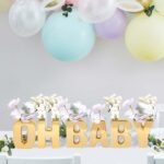 Efavormart 6" Shiny Gold Plated Ceramic Letter M Sculpture Flower Vase, Bud Plan... - Image 6