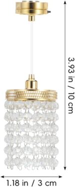 Garneck Dollhouse Lights Mini Chandelier: LED 1/12 Scale Miniature Ceiling Lamp ... - Image 5