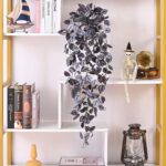 BLEUM CADE Fake Hanging Plants, 2pcs Artificial Hanging Plant, Faux Deep Purple ... - Image 4