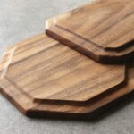 Set of 2 Acacia Wood Charcuterie Boards Round Wooden Serving Tray Fruit Platter ... - Image 4