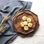 Set of 2 Acacia Wood Charcuterie Boards Round Wooden Serving Tray Fruit Platter ... - Image 5