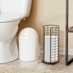 BROOKSTONE, Stylish Toilet Paper Holder with Bamboo Base, Freestanding Bathroom ... - Image 4