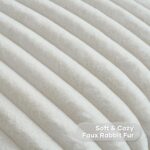 FUTEI Pack of 2 Solid Faux Fur Plush Throw Pillow Covers 18x18 Inch Soft Fluffy ... - Image 3