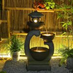 Tankana 36 inches Garden Water Fountain Outdoor Zen Pagoda Japaness Modern Tranq... - Image 6