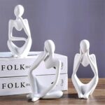 3 Pcs Thinker Resin Statue Set, Thinker Statue Personalized Abstract Ornament fo... - Image 5