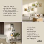 Umbra Flute Wall Gallery Frame – Modern Black Multi-Photo Display for 2 (8x10) &... - Image 5