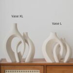 Liotww Extra Large Hollow Nordic Modern Ceramic Vases Set of 2, Milky White Aest... - Image 4
