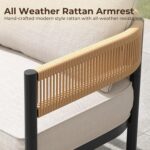 Grand patio 5-Piece Outdoor Furniture Set, 5 Seats Wicker Sofa Conversation Set ... - Image 7