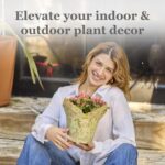 Premium 6” AZA Plant Pot Covers, Decorative Plant Sleeve for Indoor & Outdoor Ho... - Image 5