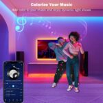Leeleberd 65.6 ft Led Lights for Bedroom, Bluetooth Smart APP Control 5050 RGB C... - Image 5
