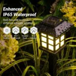 SOLPEX Solar Outdoor Lights,12 Pack Solar Path Lights, Walkway Lights Outdoor, G... - Image 3
