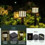 SOLPEX Solar Outdoor Lights,12 Pack Solar Path Lights, Walkway Lights Outdoor, G... - Image 4