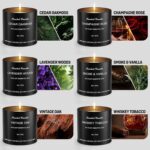 Luxury Scented Candles for Men Gift Set - 6 Pack x 8oz Natural Soy Wax Candles, ... - Image 3