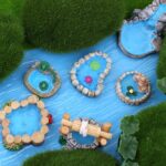 Miniature Fairy Garden Decor Set - Weather-Resistant Resin Lotus Pond and Lighth... - Image 4