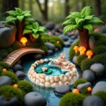 Miniature Fairy Garden Decor Set - Weather-Resistant Resin Lotus Pond and Lighth... - Image 5