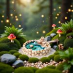 Miniature Fairy Garden Decor Set - Weather-Resistant Resin Lotus Pond and Lighth... - Image 6