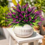 Geegoods Artificial Plants Flowers Outdoor – 24 Bundles UV Resistant Faux Lavend... - Image 3