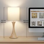 Bedside Touch Lamp, 3 Way Dimmable Touch Control Table Lamp, Wood Grain Farmhous... - Image 4