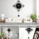 SIN&MI Modern Wall Clock with Stylish Pendulum, Minimalist Metal Wall Decor, Lux... - Image 6
