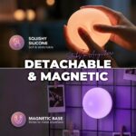 Shell Bedside Table Lamp with Wireless Charger - Stepless Dimmable Nightstand Li... - Image 3