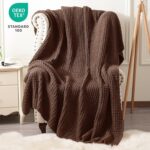 PHF Chenille Waffle Knit Throw Blanket- Plush Warm & Cozy 50" x 60" Ultra Soft B... - Image 3