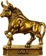 Taurus – Taurus Bull Zodiac Sign Brass Sculpture – Solid Handcrafted Retro Figur... - Image 7