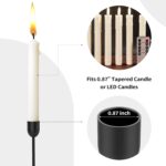 ChefBee Black Tall Candle Candlestick Holder, 3PCS Taper Pillar Candle Sticks St... - Image 5