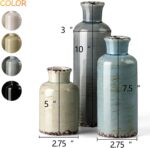 CwlwGO- Ceramic Vase Set of 3, Small Flower Vases for Home Decoration, Modern Fa... - Image 3
