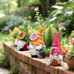 Hodao Set of 3 Spring Gnome Decorations Flower Gnomes Ornaments Decor Summer Out... - Image 5