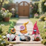 Hodao Set of 3 Spring Gnome Decorations Flower Gnomes Ornaments Decor Summer Out... - Image 6